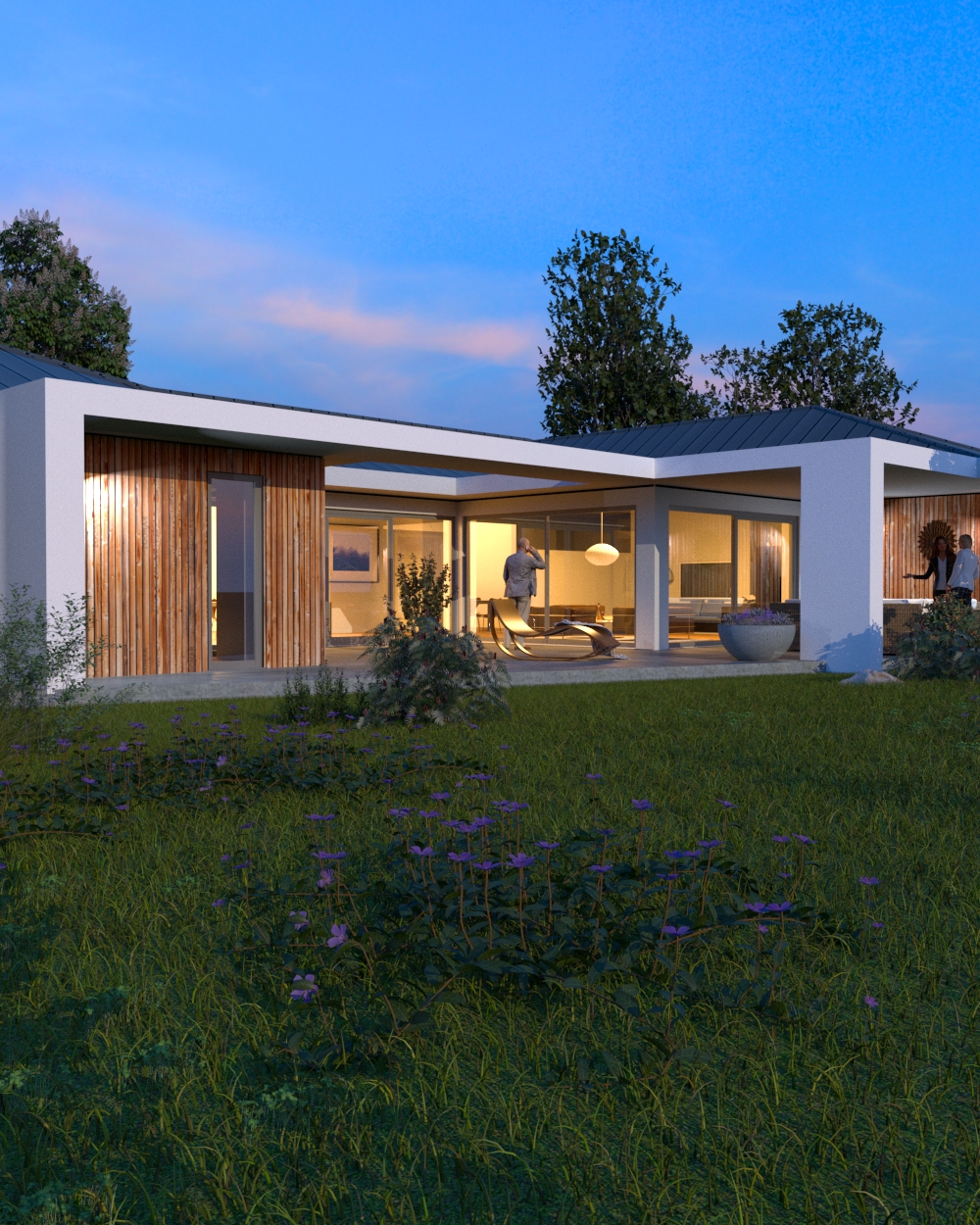 Bungalow 292 mit Atrium und Walmdach