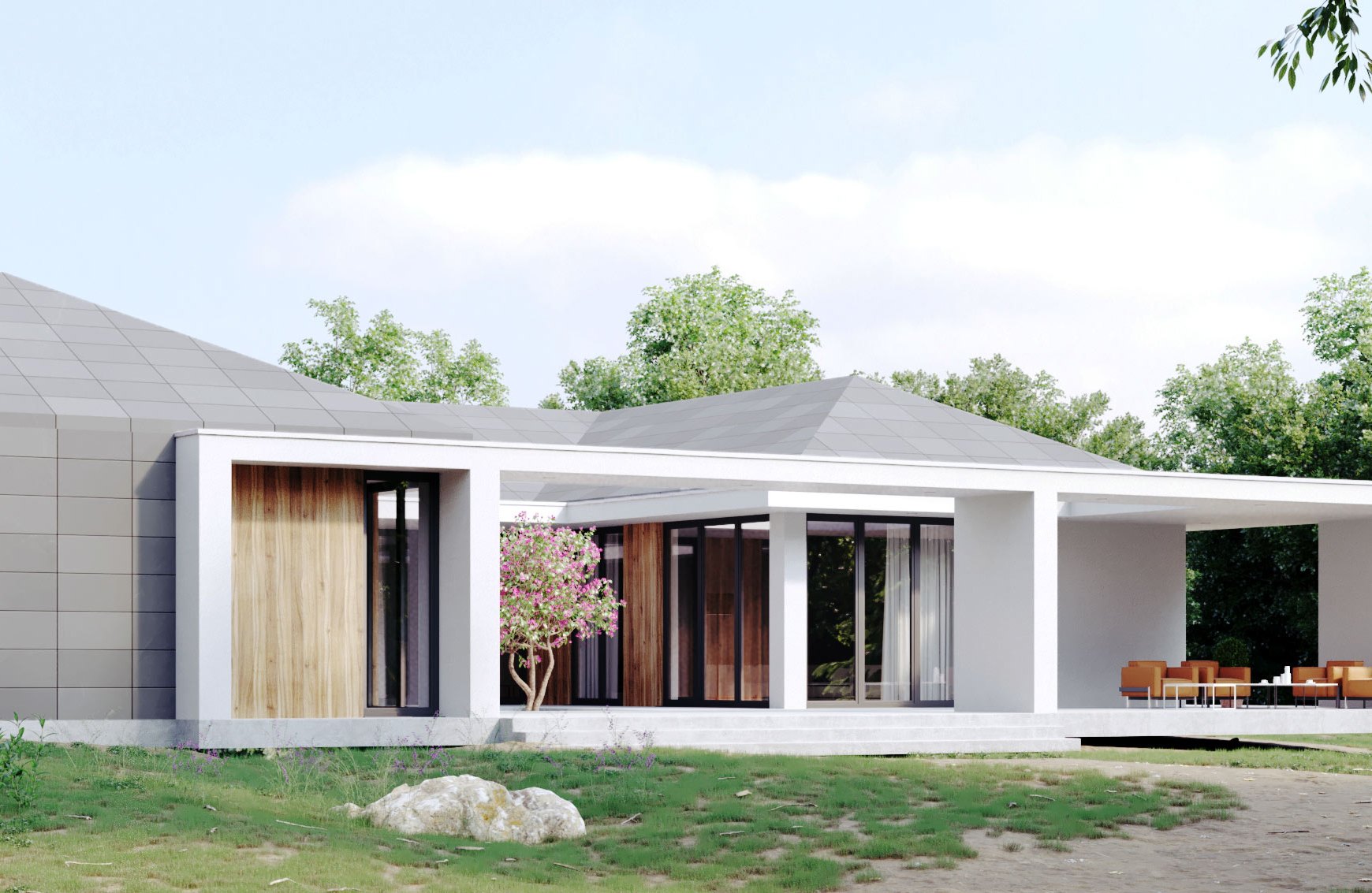 Bungalow 341 mit Atrium und Walmdach