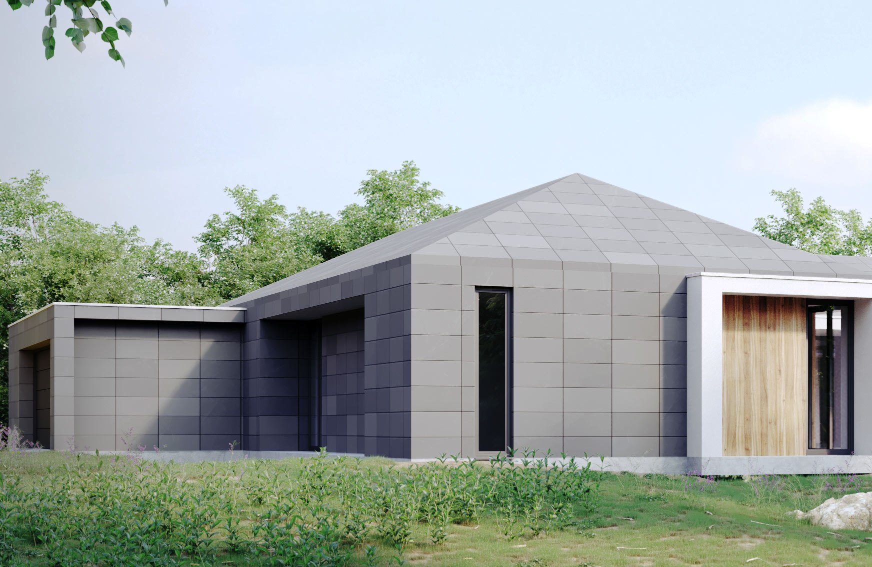 Bungalow 341 mit Atrium und Walmdach